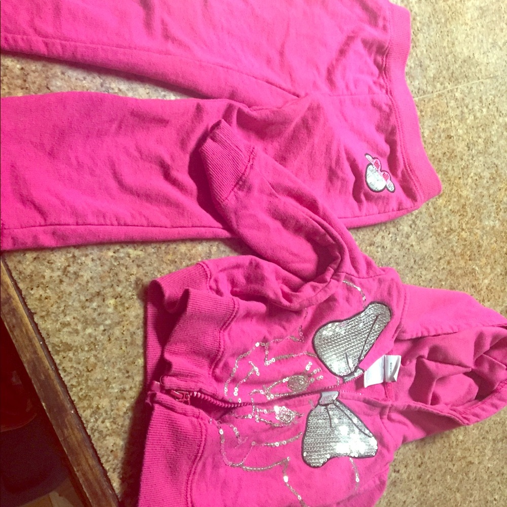Disney pink and silver set